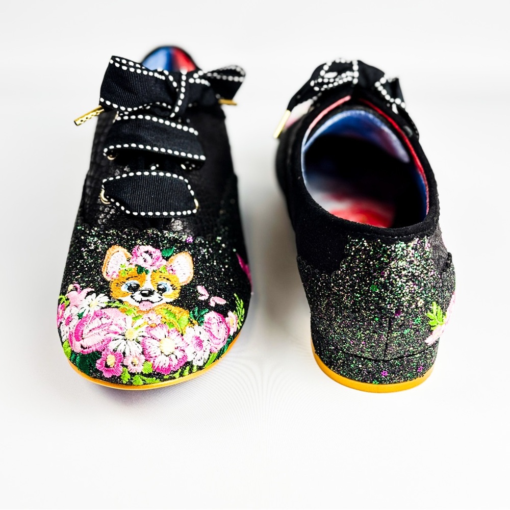Irregular Choice Waggle Black Corgi Sneakers – Size 39 Size 8 - Picture 5 of 7